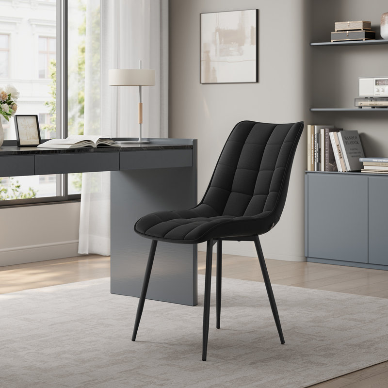 Chattooga Upholstered Dining Chair, Black