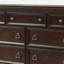 Commode 7 tiroirs en acajou, commode de chambre 7 tiroirs (commode)