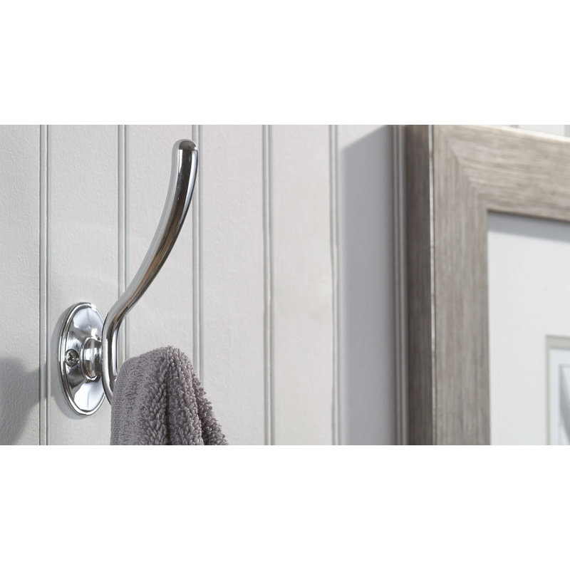 Transitional Metal Wall Hook, Chrome