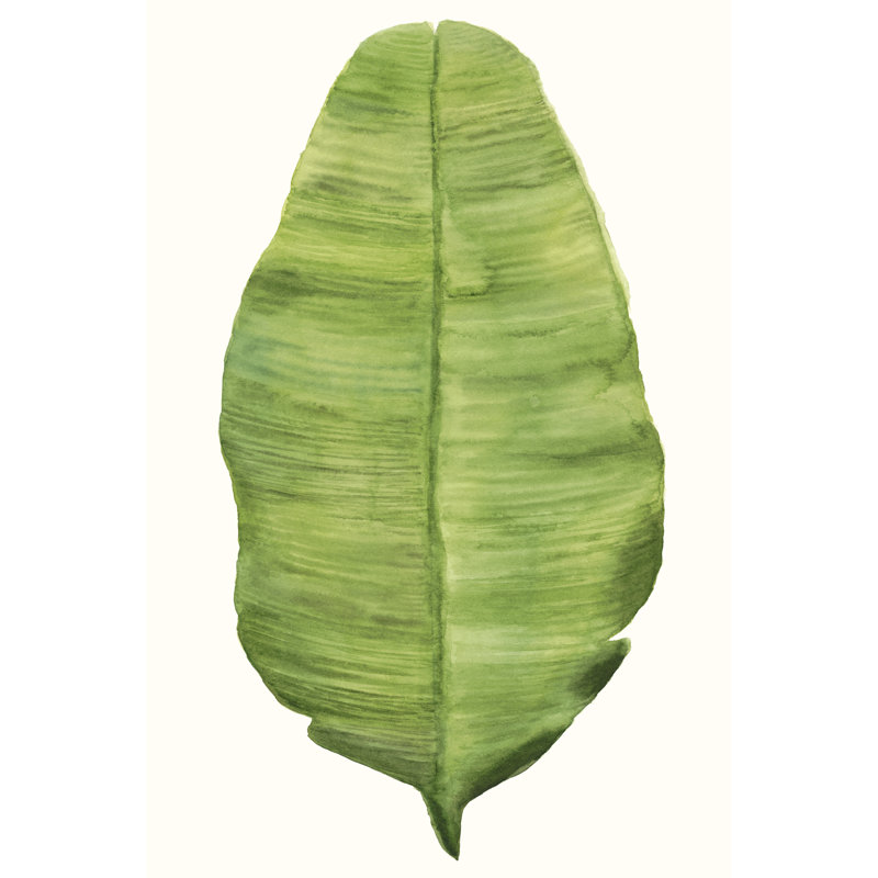 «Tropical Breeze Leaves IV», peinture sur toile, H 36 po x l 24 po