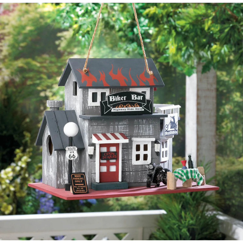 ROUTE 66 BIKER BIRDHOUSE