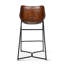 Brisben Upholstered Stool with Metal Frame