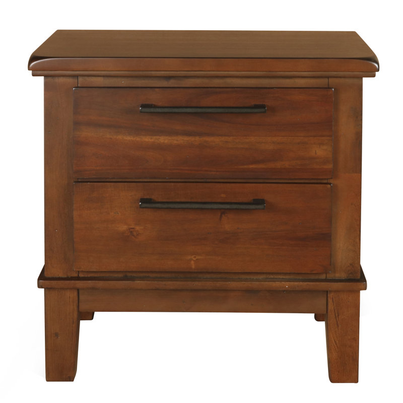 Table de chevet 2 tiroirs Janea, Marron