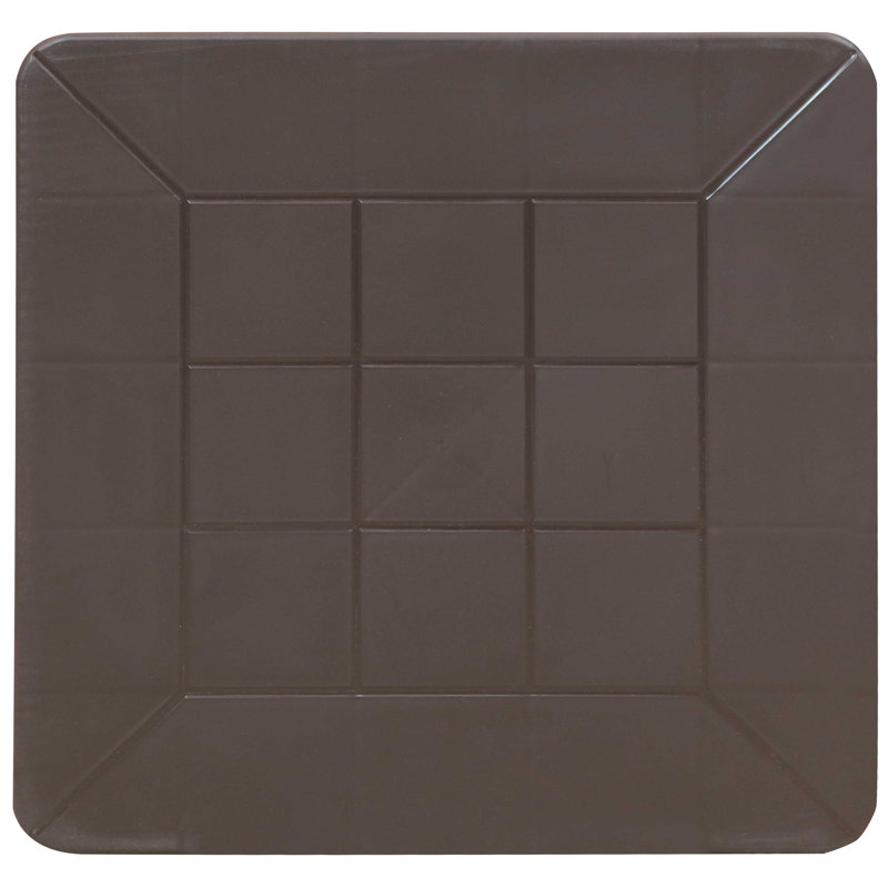 Square Outdoor Side Table, Brown