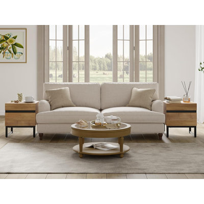 Nellie 3-Piece TV Stand And End Table Set, 70 Inch TV Stand And 2 End Table Set With 2 Drawers For Living Room, Entertainment Center, Console TV Table by Latitude Run