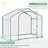 Covered Walk-in Greenhouse For Extended Planting Periods Steel Frame With Cover Outdoor