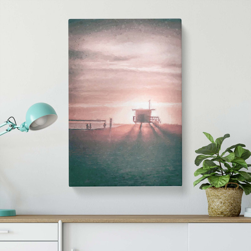 Volleyball on the Beach - Wrapped Canvas, 91cm H x 60cm W x 3cm D