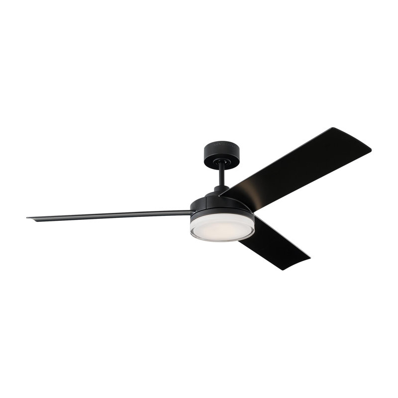 LED Outdoor Ceiling Fan, Midnight Black