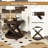 Retro Round Wooden End Table, Sofa Side Table With X-Shape Base For Family Dining Or Living Room-2136688521