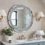 Round Glass Wall Mirror