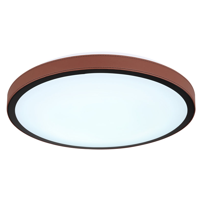 Eamor Flush Ceiling Light, Brown