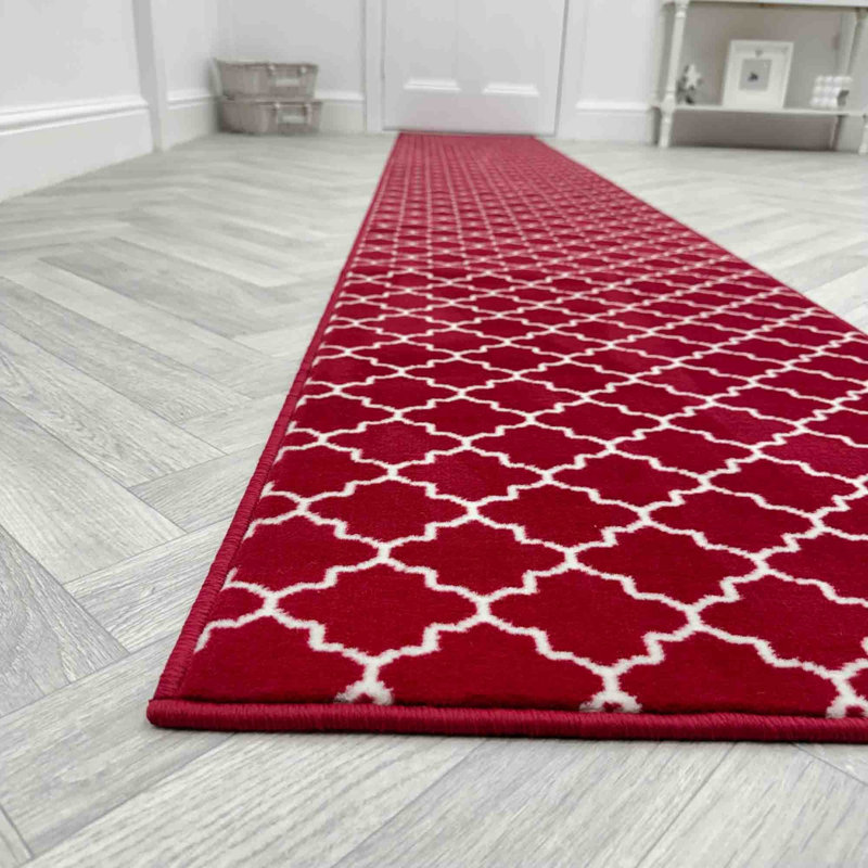 Runner Geometric Area Rug, Runner 60 x 390 cm