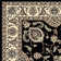 Tapis noir traditionnel Weiser 1426