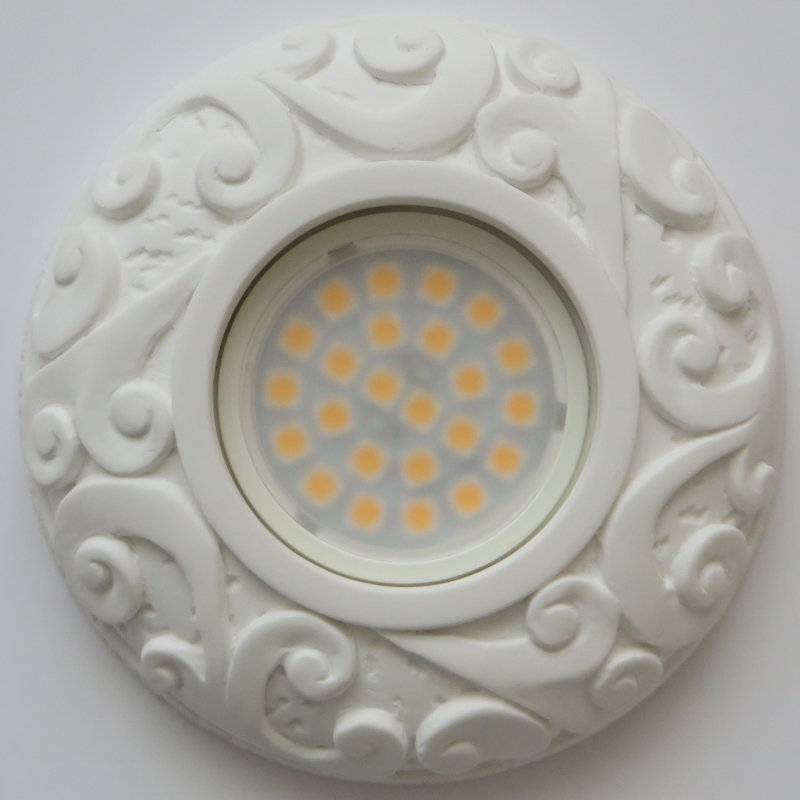 Eck Canless 4.2" LED Recessed Downlight Surround, White