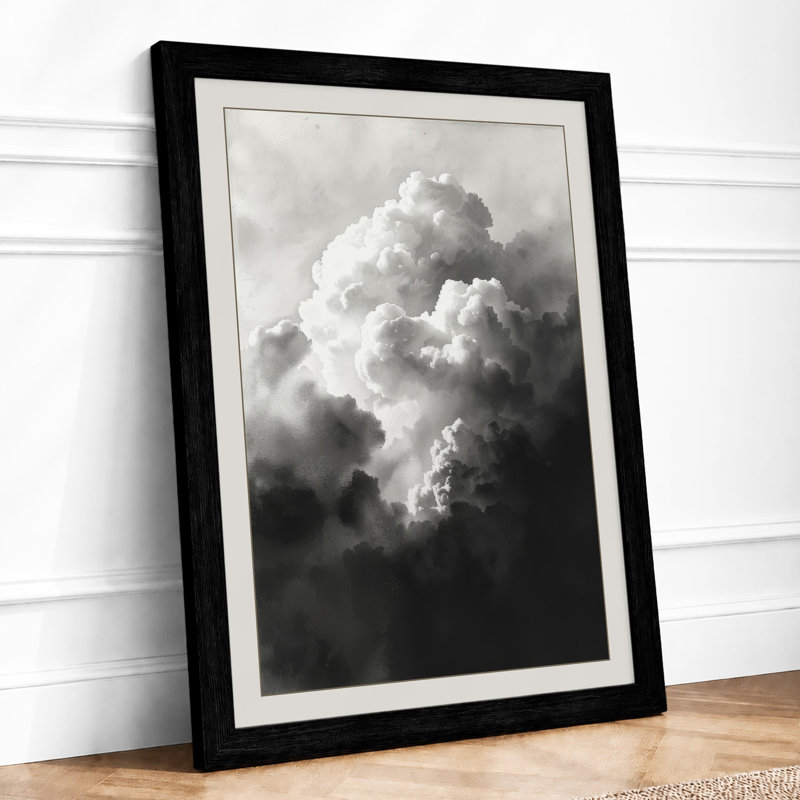 Towering Cumulus Modern - Print, A2 - 59.4 x 42.0 cm, Black