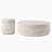 Set Of 2 Faux MARS Pattern Coffee Tables Side Table Round Tea Faux Travertine Textured  Table For Living Room, No Need Assembly.