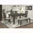 Erskin Dark Grey Upholstered Dining Bench