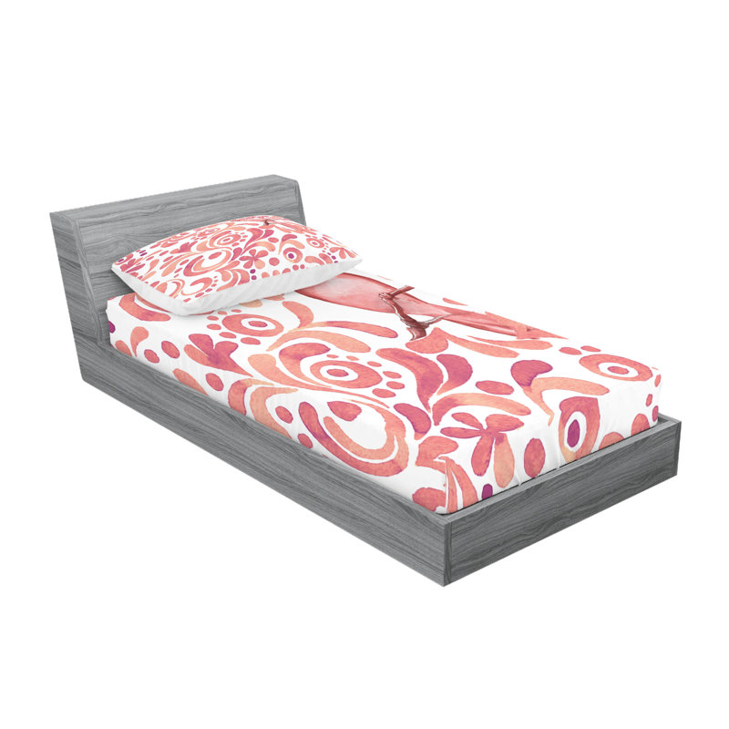 Drap-housse et coussin décoratif Ambesonne, Twin Sheet Set + 3 Additional Pieces