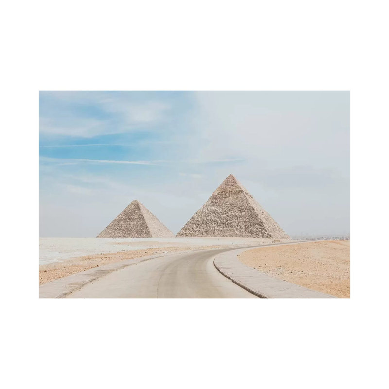 Pyramids Of Egypt by Luke Anthony Gramme - Wrapped Canvas Print, 101.6 cm H x 66.04 cm W x 3.175 cm D