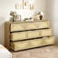 Commode 9 tiroirs Natural Rattan-130147932