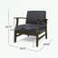 Ensemble de 2 chaises longues de patio avec pieds robustes et coussin moelleux-1161672118-1161672121