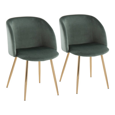 Terrance 18.5'' H Velvet Upholstered Parsons Chair
