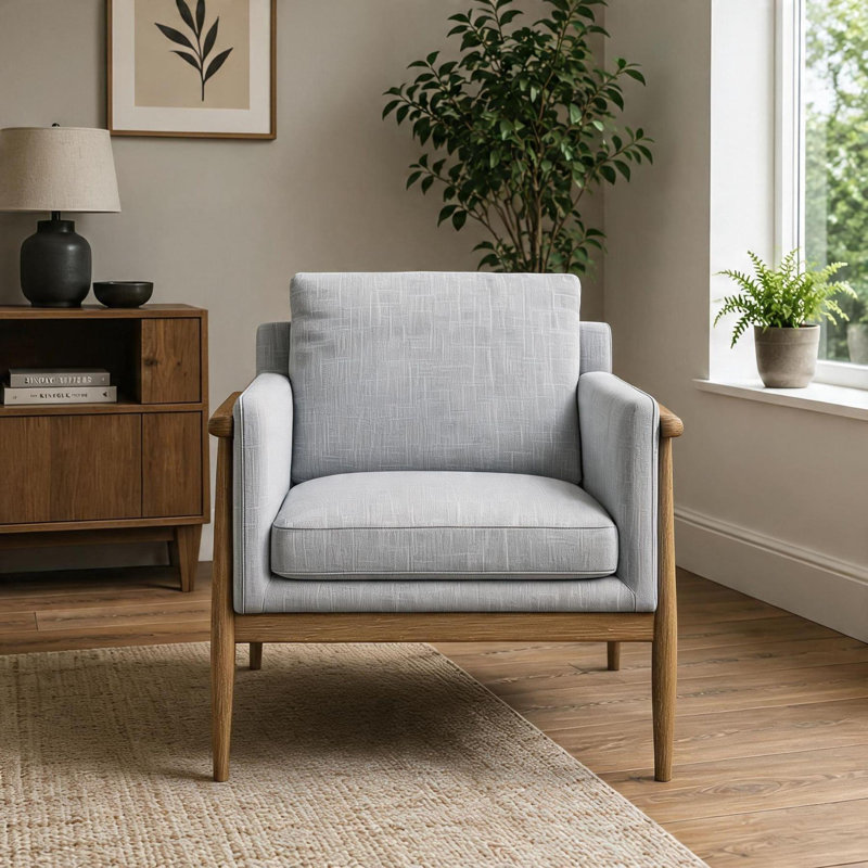 Alfie Assembled Upholstered Accent Chair