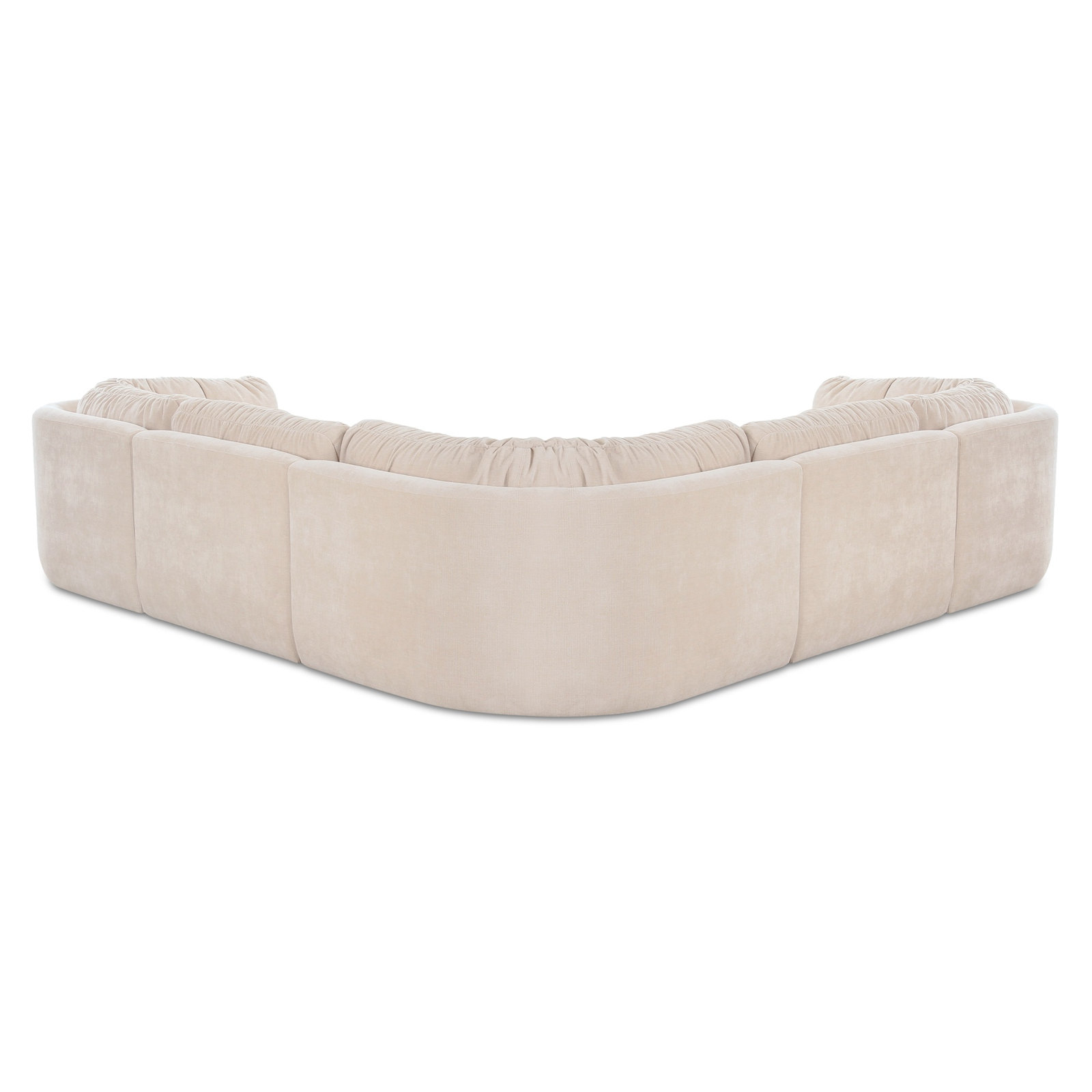 Colette Modular Corner Sectional, Beige Polyester