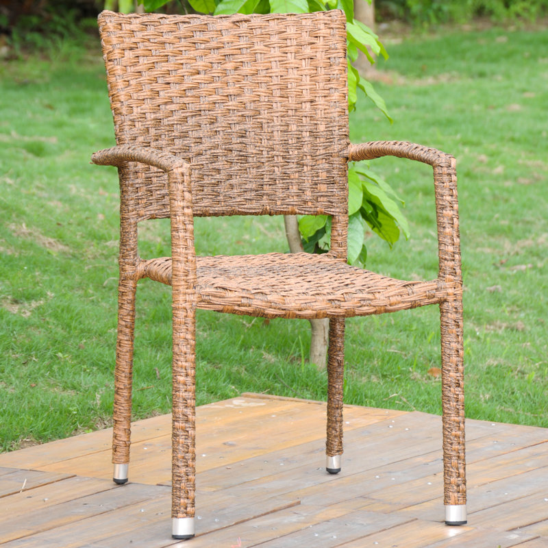 Chaise de patio empilable Douglaston, Espresso