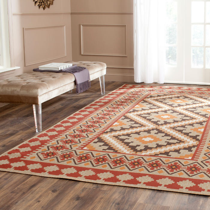 Tapis intérieur / extérieur Northpoint Performance Southwestern, Rectangle 6 pi 7 po x 9 pi 6 po