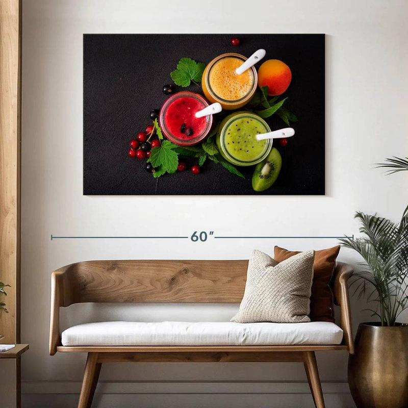 Yarlin Assorted Fruit Smoothies, 32" H x 48" W