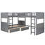Lit superposé avec lit mezzanine attaché-401967783