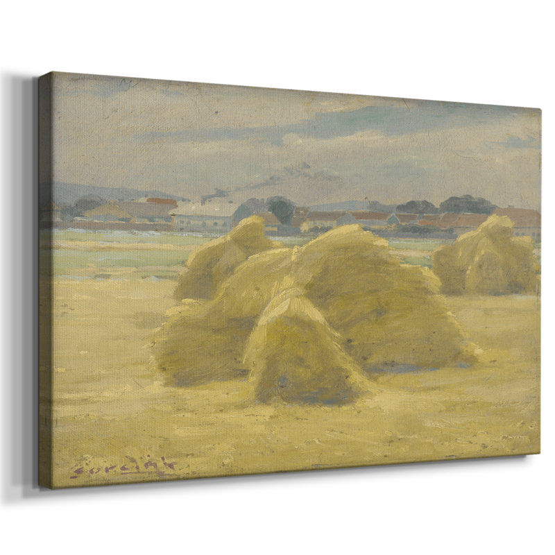 Paysage rétro -DCCXLV, H 33 po x l 49 po x P 1,5 po, Toile tendue