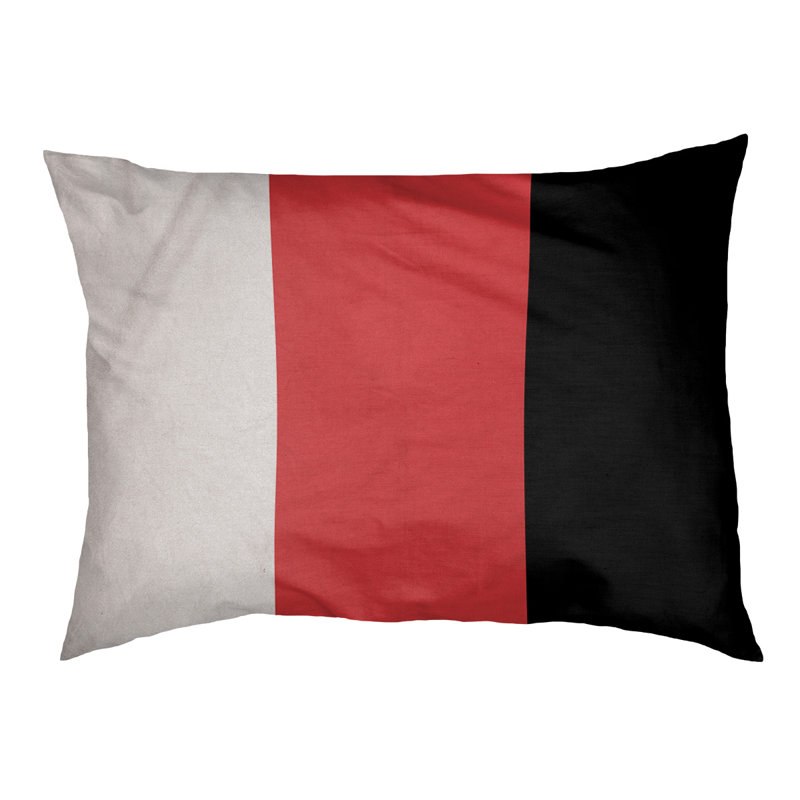 Coussin d'extérieur pour chien Maryland, Blanc / rouge / noir, Petit (l 28 po x P 18 po x H 6 po)