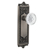 Egg & Dart Plate with Crystal Meadows Knob