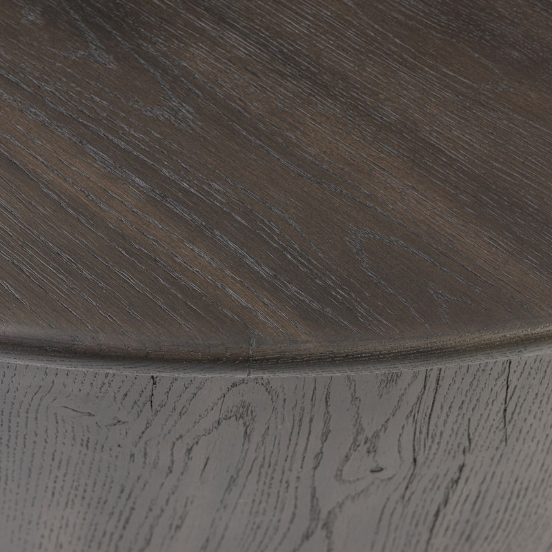 Farrow Solid Wood Coffee Table, Smoked Black
