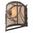 Rustic Lodge Flush Mounted Sconce