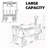 150L Collapsible Wagon Cart-118887773