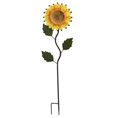 Piquet de jardin tournesol déshonorant
