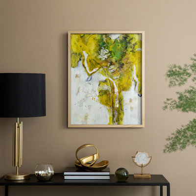 Golden Foliage I Framed Print - Solid Wood
