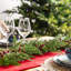 2-Piece 6Ft Christmas Greenery PE Dripping Cedar Garland With Red Berries