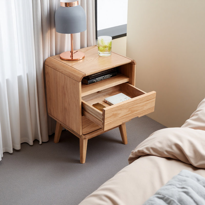 Armoire de chevet en bois massif Pure