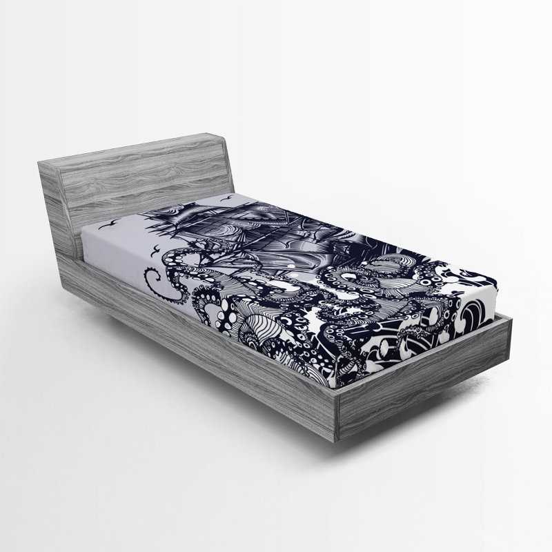 Ensemble de 2 draps-housses Ambesonne, Drap-housse pour lit simple