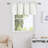 1 Panel Valance Curtains for Living Room, Kitchen Valance for Windows, Basement Window Curtains, 42 X 12 Inch-139480766-139480756