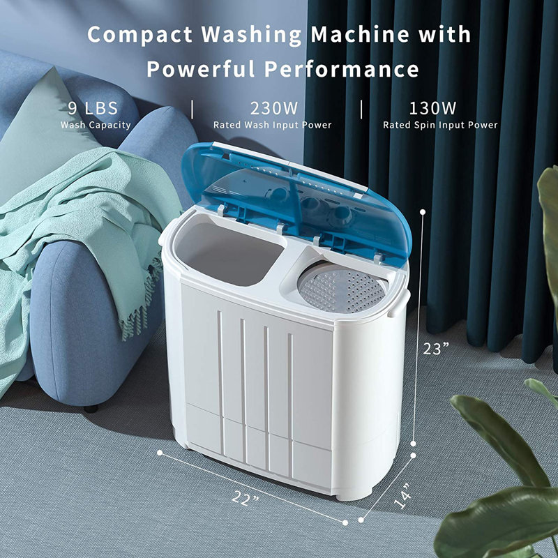 Auertech Portable Washer & Dryer Combo in White