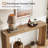 55" Farmhouse Console Table, Narrow Wooden Sofa Table For Entryway, Hallway, Living Room, Foyer-434904681