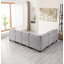 Ensemble de canapé modulaire réversible de coin et repose-pieds-224717055