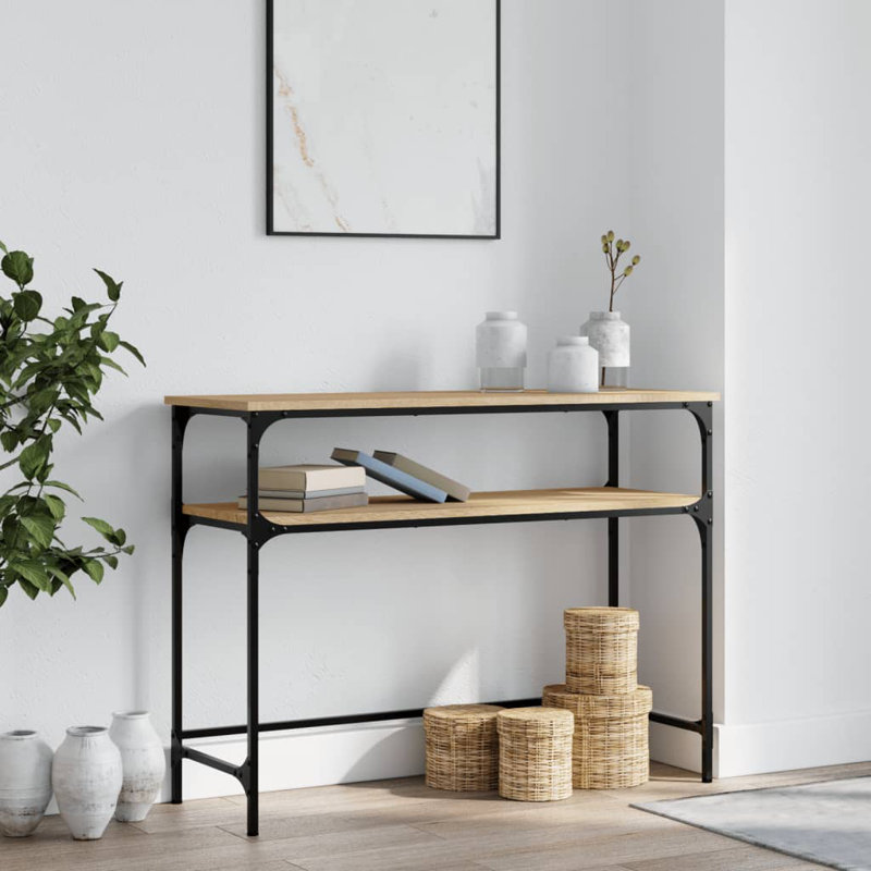 Console Table, 75cm H x 100cm W x 35.5cm D, Grey Sonoma