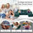 Allan 130"W 4 Piece U-shape Sectional with Console & Cup Holders-113002295