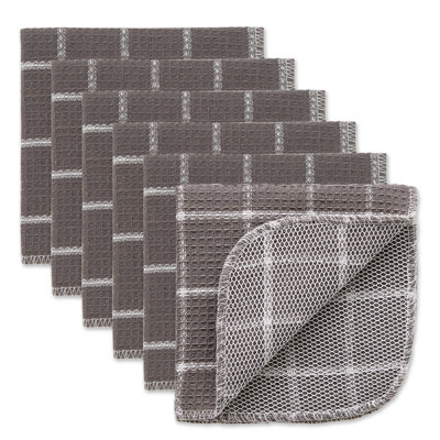 Checkered Waffle Dish Cloth Kitchen Towel